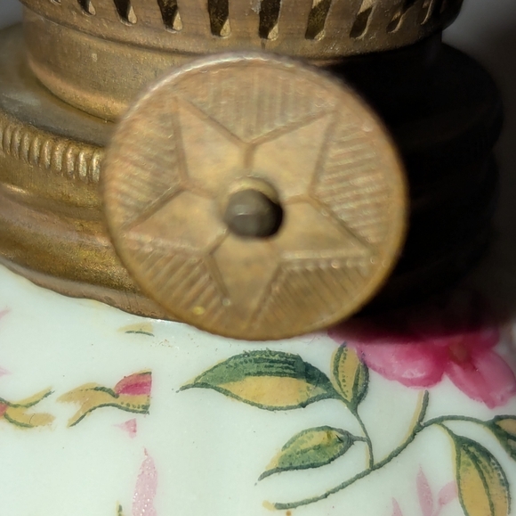 Lefton Rose Chintz Finger Lamp 686R Vintage - Picture 10 of 12